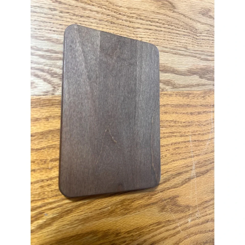 Longaberger WoodCrafts Rectangle Lid Dark Stain Wood Basket Lid Cover Organizer